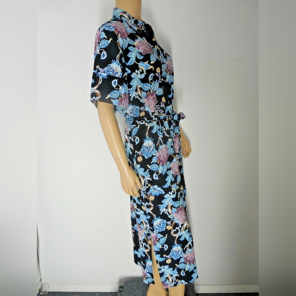 Floral Black Dress